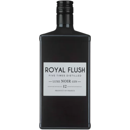 Royal Flush Luxe Noir Gin Bottle 750ml Royal Flush Luxe Noir Gin Bottle 750ml