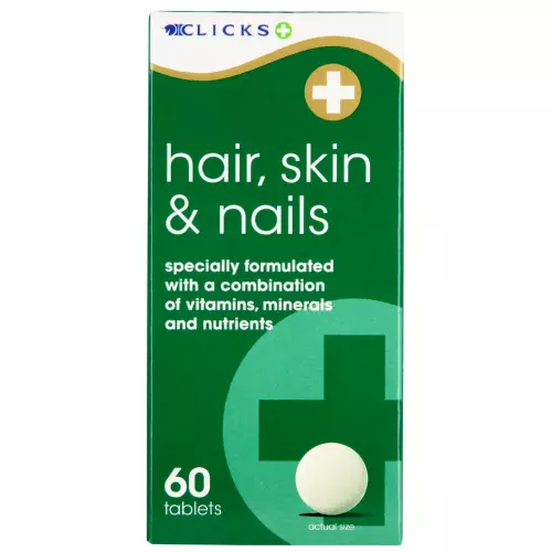 Clicks Hair, Skin And Nails 60 Tablets Clicks Hair, Skin And Nails 60 Tablets
