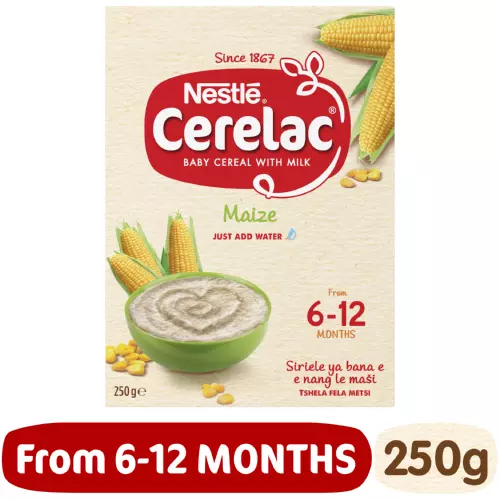 Nestlé Cerelac Baby Cereal With Milk Maize From 6 Months 250g