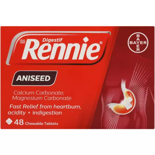 Rennie Antacid Aniseed 48 Tablets