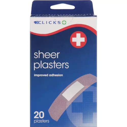 Clicks Sheer Plasters 20 Plasters Clicks Sheer Plasters 20 Plasters