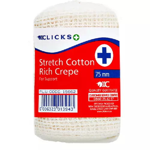 Clicks Stretch Cotton Rich Crepe 75mm