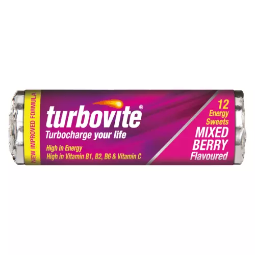 Turbovite Body And Mind Energy Sweets Mixed Berry 12 Sweets Turbovite Body And Mind Energy Sweets Mixed Berry 12 Sweets