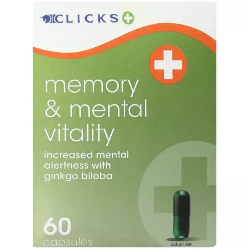 Clicks Memory & Mental Vitality 60 Tablets Clicks Memory & Mental Vitality 60 Tablets