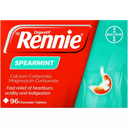 Rennie Antacid Spearmint 96 Tablets Rennie Antacid Spearmint 96 Tablets