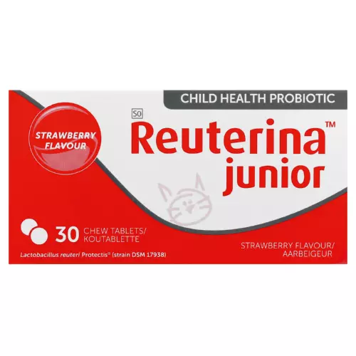 Reuterina Junior Immune Health Probiotic Strawberry 30 Chew Tablets