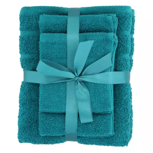Clicks Towel Set Teal Blue 6 Piece