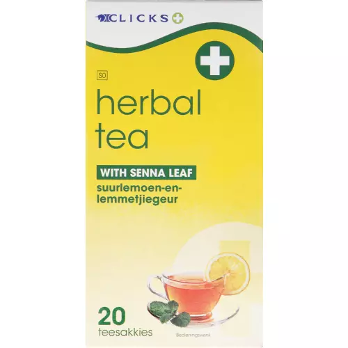 Clicks Herbal Tea With Senna Lemon & Lime 20 Tea Bags