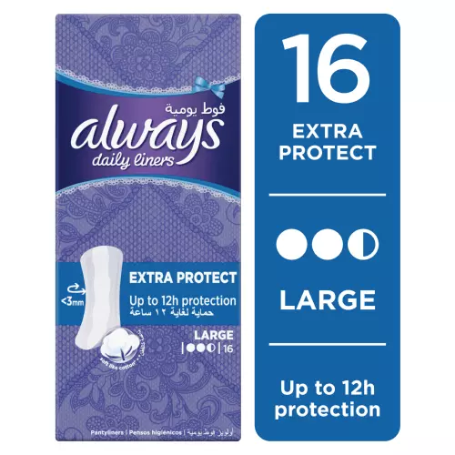 Always Liners Large Scented 16