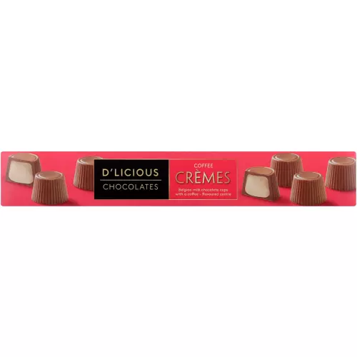 D'licious Milk Chocolate Cremes Coffee 96g