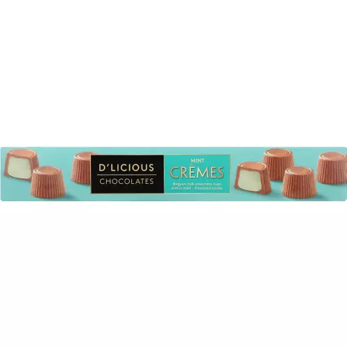 D'licious Milk Chocolate Cremes Mint 96g D'licious Milk Chocolate Cremes Mint 96g