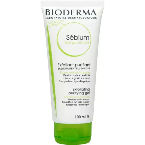 Bioderma Sebium Exfoliating Purifyng Cleansing Gel Combination to Oily Skin 100ml