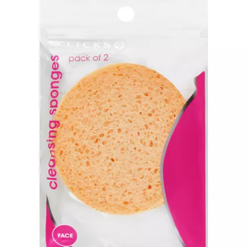 Clicks Face Cleansing Sponges 2 Pack Clicks Face Cleansing Sponges 2 Pack