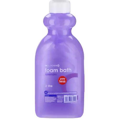 Clicks Pay Less Foam Bath Lavender 2Ls