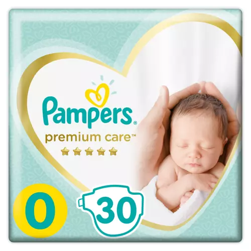 Pampers Premium Care Nappies Size 0 30's Pampers Premium Care Nappies Size 0 30's
