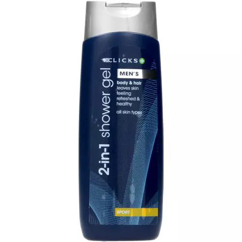 Clicks Men's 2-in-1 Shower Gel Sport 400ml
