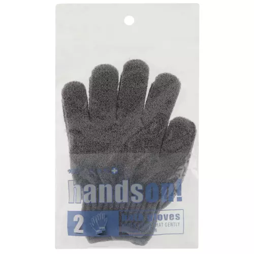 Clicks Nylon Bath Gloves Grey