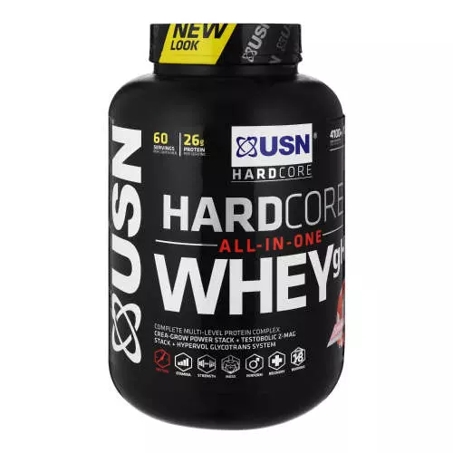 USN Hardcore Whey gH Strawberry 1.8kg USN Hardcore Whey gH Strawberry 1.8kg