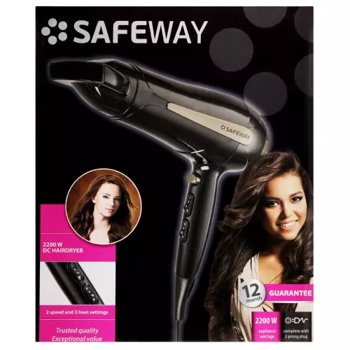 Safeway DC Hairdryer 2200W Safeway DC Hairdryer 2200W