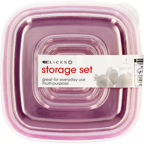 Square Storage Set 4 Pieces