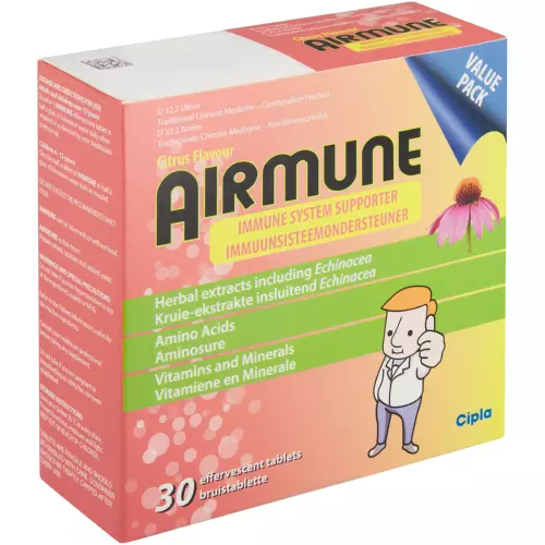 Airmune Effervescent Tablets Citrus 30 Airmune Effervescent Tablets Citrus 30
