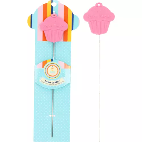 Clicks Cake Tester Silicone & Stainless Steel Clicks Cake Tester Silicone & Stainless Steel