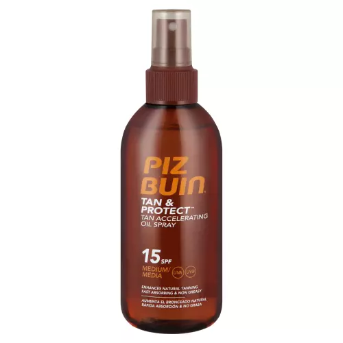 Piz Buin Tan & Protect Dry Oil Spray SPF15 150ml Piz Buin Tan & Protect Dry Oil Spray SPF15 150ml