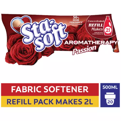 Sta-Soft Aroma Therapy Fabric Conditioner Refill Passion 500ml Sta-Soft Aroma Therapy Fabric Conditioner Refill Passion 500ml