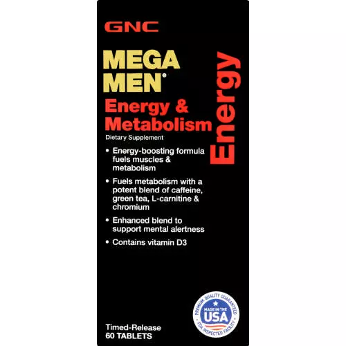 Mega Men Energy & Metabolism Dietary Supplement 60 Tablets Mega Men Energy & Metabolism Dietary Supplement 60 Tablets