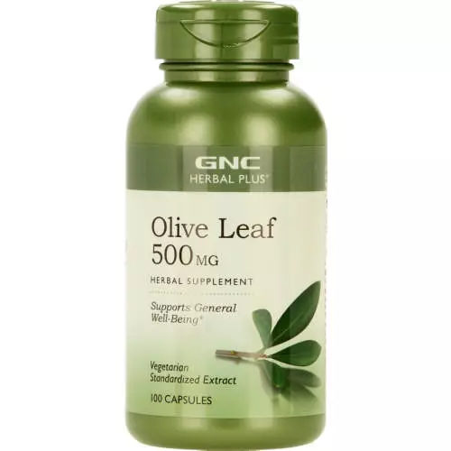 GNC Herbal Plus Olive Leaf 500mg 100 Capsules GNC Herbal Plus Olive Leaf 500mg 100 Capsules