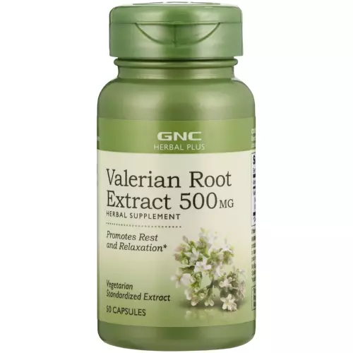 GNC Herbal Plus Standardized Valerian Root 50 Capsules GNC Herbal Plus Standardized Valerian Root 50 Capsules