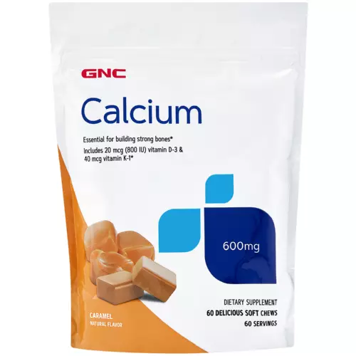 GNC Calcium 600mg 60 Soft Chews