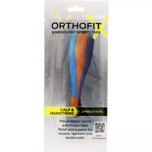 Orthofit Kinesiology Sports Tape Calf & Hamstring 2 Precut Kits Orthofit Kinesiology Sports Tape Calf & Hamstring 2 Precut Kits