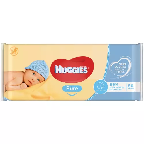 Huggies Pure Baby Wipes 56 Wipes Huggies Pure Baby Wipes 56 Wipes