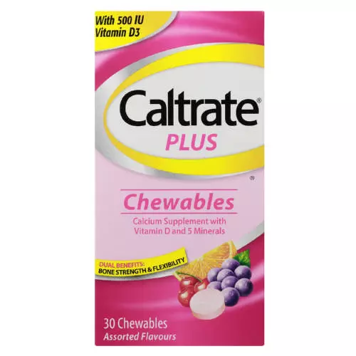 Caltrate Plus 30 Chewables Assorted Flavours Caltrate Plus 30 Chewables Assorted Flavours