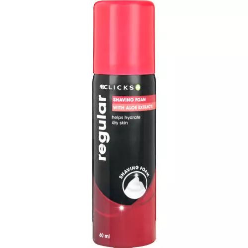 Clicks Mini Shave Foam Regular 60ml Clicks Mini Shave Foam Regular 60ml