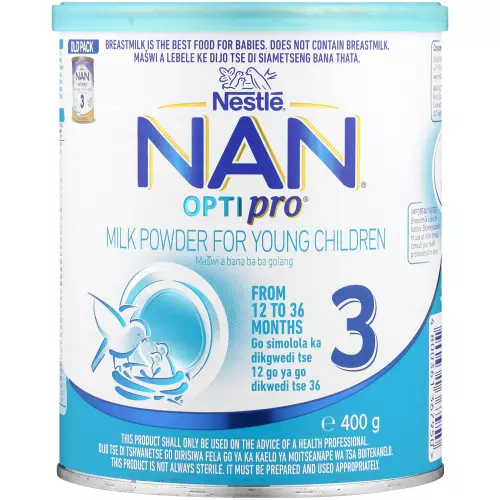 Nestlé Nan Stage 3 Optipro Milk Powder For Young Children 400g Nestlé Nan Stage 3 Optipro Milk Powder For Young Children 400g