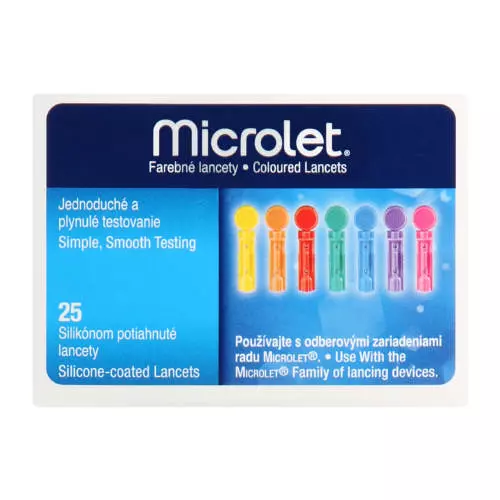 Bayer Microlet Coloured Lancets 25 Lancets Bayer Microlet Coloured Lancets 25 Lancets