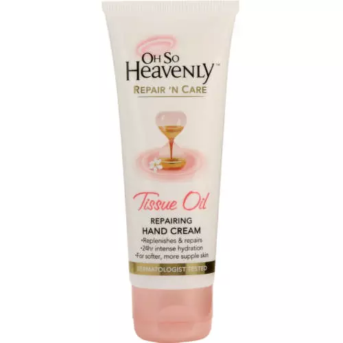 Oh So Heavenly Repair 'n Care Hand Cream Tissue Oil 75ml Oh So Heavenly Repair 'n Care Hand Cream Tissue Oil 75ml