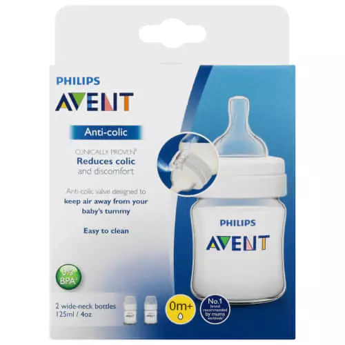 Avent Classic Feeding Bottle 2x 125ml