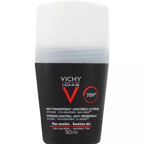 Vichy Homme Extreme Control Anti Perspirant Roll-On 50ml Vichy Homme Extreme Control Anti Perspirant Roll-On 50ml