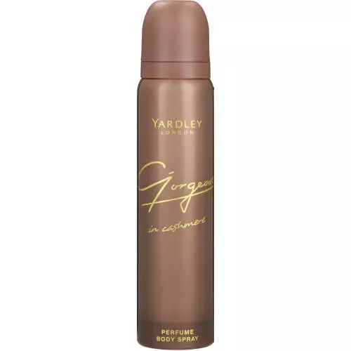 Yardley Gorgeous Body Spray In Cashmere 90ml Yardley Gorgeous Body Spray In Cashmere 90ml