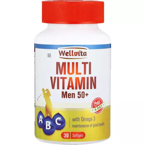 MultiVitamin Men 50+ With Omega 3 Softgels 30 Softgels MultiVitamin Men 50+ With Omega 3 Softgels 30 Softgels