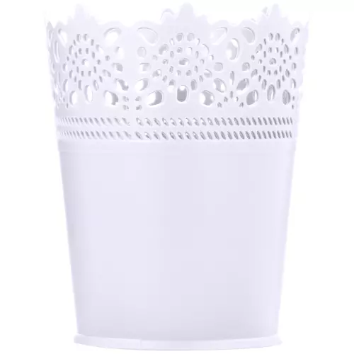 Clicks Plastic Lace Round Holder White Clicks Plastic Lace Round Holder White