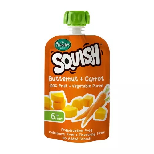 Squish 100% Fruit Puree Butternut And Carrot 110ml Squish 100% Fruit Puree Butternut And Carrot 110ml