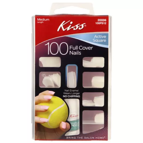 Kiss Active Square Full Cover Nails Kiss Active Square Full Cover Nails