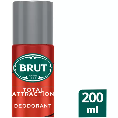 Brut Body Spray Deodorant Total Attraction 200ml