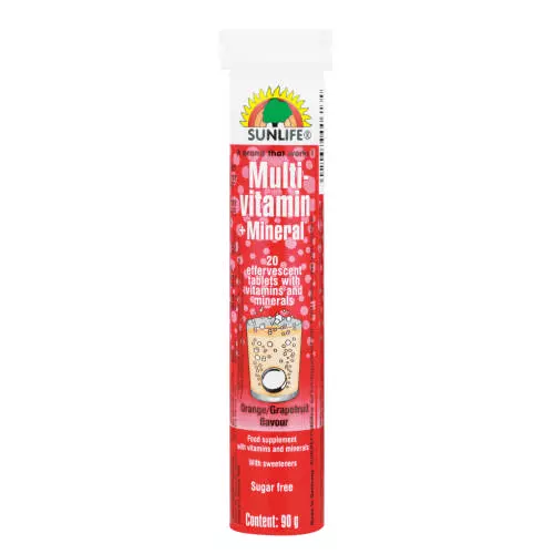 Sunlife Multivitamins & Minerals 20 Effervescent Tablets Sunlife Multivitamins & Minerals 20 Effervescent Tablets
