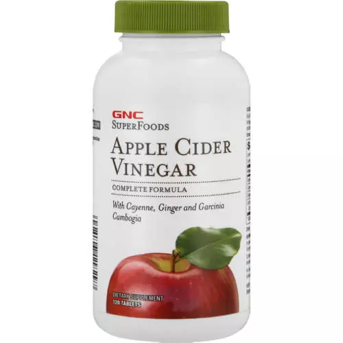 GNC Super Foods Apple Cider Vinegar Tablets 120 Tablets