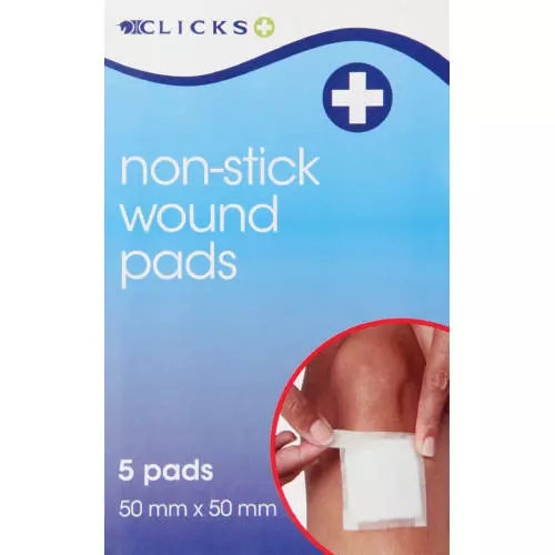 Clicks Non-Stick Dressing 5X5CM Clicks Non-Stick Dressing 5X5CM
